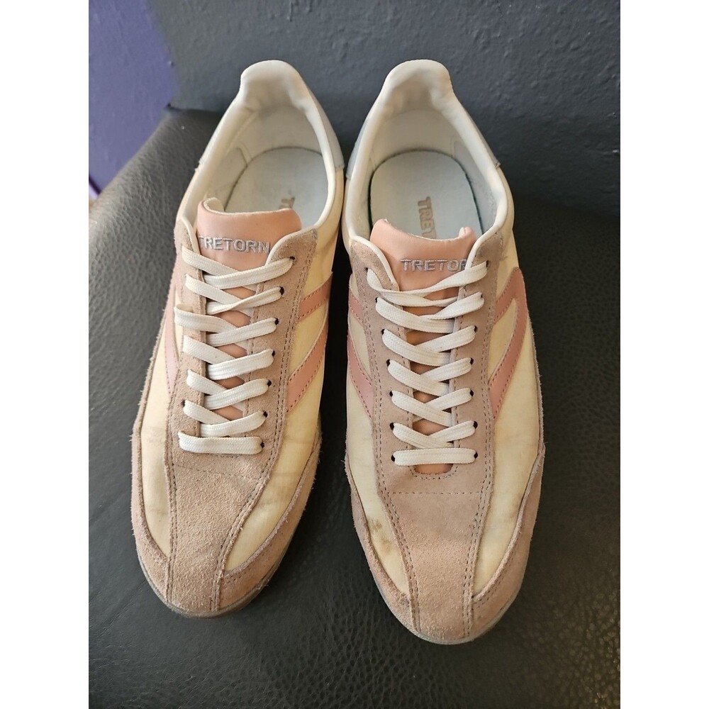 Tretorn Womens Size 8 Sneakers Rawlins Kristine Jogging Shoes Gray/Pink(S223